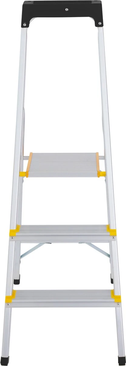 Panthera Huishoudtrap - Keukentrap 3 Treden - Aluminium - Max Werkhoogte: 2.56 Meter - Voor Particulier En Professioneel Gebruik 6 Panthera Huishoudtrap - Keukentrap 3 Treden - Aluminium - Max Werkhoogte: 2.56 Meter - Voor Particulier En Professioneel Gebruik - Afbeelding 4