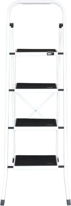 IVOL Huishoudtrap 4 Treden - Keukentrap Inklapbaar - Grijs - Antislip - Max. Hoogte 93 Cm -Makita Winkel 416x1200 1