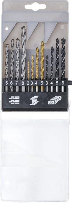 Boren Set - Houtboren - Steenboren - Metaalboren Set HSS Titanium - 2mm - 8mm - BGS50812 11 Boren Set - Houtboren - Steenboren - Metaalboren Set HSS Titanium - 2mm - 8mm - BGS50812 -Makita Winkel 425x1200