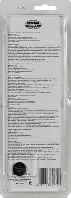 Benson Instelbare Winkelhaak - Zwaaihaak - Digitaal - 200 Mm -Makita Winkel 430x1200 1