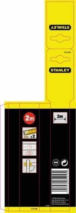 STANLEY Duimstok 2m - 15mm Geel/Wit -Makita Winkel 432x1200