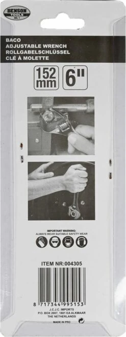 Benson Baco Verstelbare Moersleutel 6" - 15 Cm -Makita Winkel 449x1200