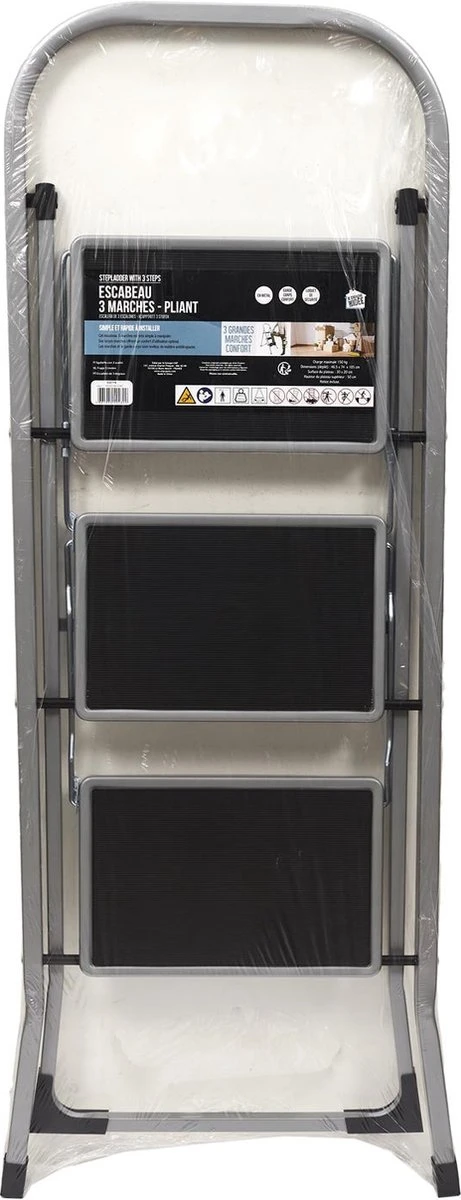 Een Goed Idee Huishoudtrap 3 Treden Inklapbaar Klustrap 5 Een Goed Idee Huishoudtrap 3 Treden Inklapbaar Klustrap - Afbeelding 3