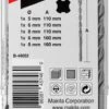 MAKITA Borenset B12332 - P2S - SDS-PLUS - 5+6+8+6+8 -Makita Winkel 481x1200