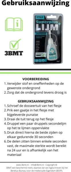 3BMT Secondenlijm - Extra Sterke Superlijm Voor Rubber, Metaal, Glas, Kunststof, Keramiek En Hout 8 3BMT Secondenlijm - Extra Sterke Superlijm Voor Rubber, Metaal, Glas, Kunststof, Keramiek En Hout -Makita Winkel 496x1200 5