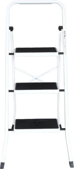 IVOL Huishoudtrap 3 Treden - Keukentrap Inklapbaar - Grijs - Antislip - Max. Hoogte 70.5 Cm -Makita Winkel 525x1200 5