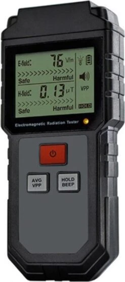 Merkloos Stralingsdetector - Digitaal Elektromagnetisch - Frequentietester - Elektrische EMF-meter - LCD-indicator - Magnetisch Veld - Gegevensvergrendeling - 5G Detector