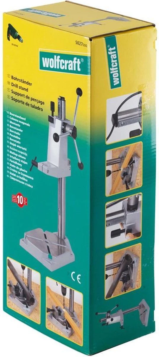 Wolfcraft - Boorstandaard Boormachine - Tafelboormachine - Kolomboor - Boorstatief I 5027000 I Voor Veilig Stationair Boren 7 Wolfcraft - Boorstandaard Boormachine - Tafelboormachine - Kolomboor - Boorstatief I 5027000 I Voor Veilig Stationair Boren - Afbeelding 5