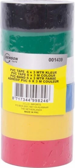 Benson PVC Isolatieband 3 Meter X 18 Mm - 6 Kleuren -Makita Winkel 539x1200 3
