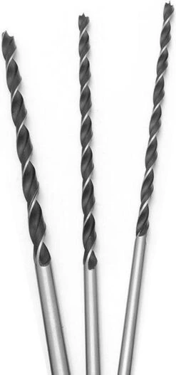 GS Houtborenset 3-delig Extra Lang - Borenset Houtboor / Slangenboor - 300mm X 6/8/10mm