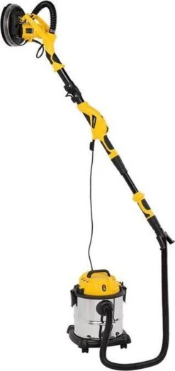 Powerplus POWX0479 Telescopische Wandschuurmachine - 1050W - Ø225mm - Incl. 6x Schuurpapier - Voor Plafond En Muur -Makita Winkel 566x1200