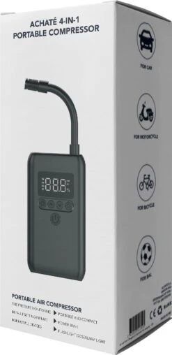 Achaté 4-in-1 Compressor Bandenpomp - Elektrische Fietspomp - Voor Auto, Motor En Fiets -Makita Winkel 584x1200