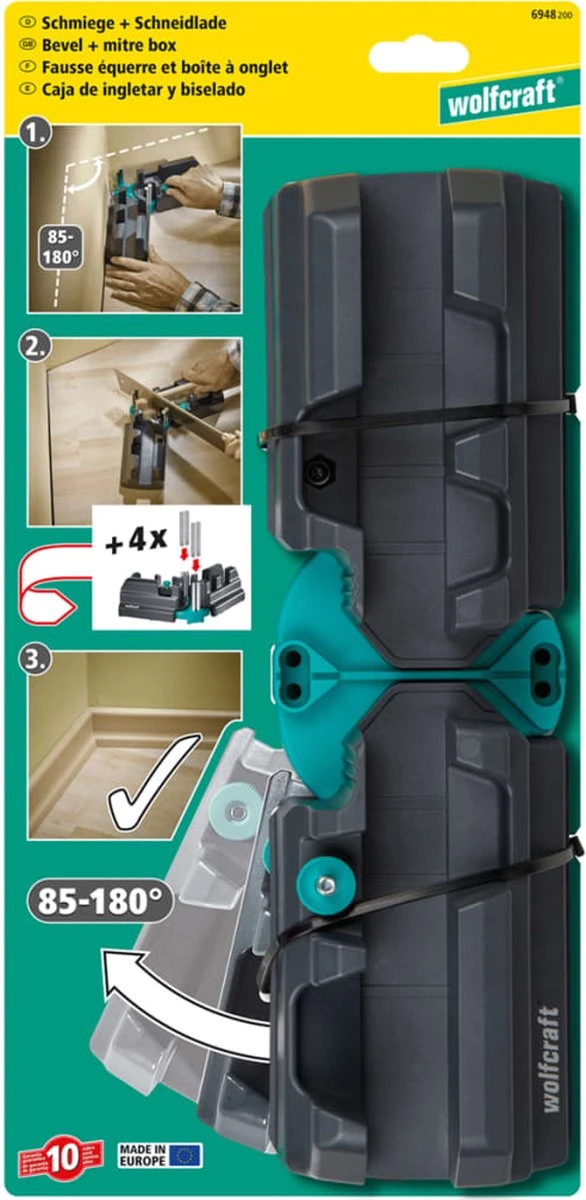 Wolfcraft - Zweihaak En Verstekbak - 2-in-1-product Voor Plinten - 6948200 - 100mm 11 Wolfcraft - Zweihaak En Verstekbak - 2-in-1-product Voor Plinten - 6948200 - 100mm - Afbeelding 9