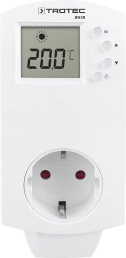TROTEC Stopcontact-Thermostaat BN30 - Programmeerbaar - Tussen 5° C En 30°C - CEE 7/7 -Makita Winkel 588x1200 1