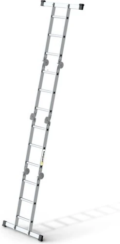 Panthera - Vouwladder 4 X 3 Treden Met Platform - Multifunctionele Ladder - Lichtgewicht Aluminium -Makita Winkel 591x1200 3