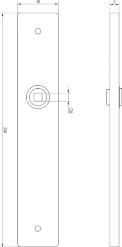 Impresso Redhill Deurklink Zwart – Deurbeslag - Binnendeur – Deurkruk Met Schild – Blind – Langwerpig Deurschild – 230 X 40 X 9 Mm -Makita Winkel 592x1200 1