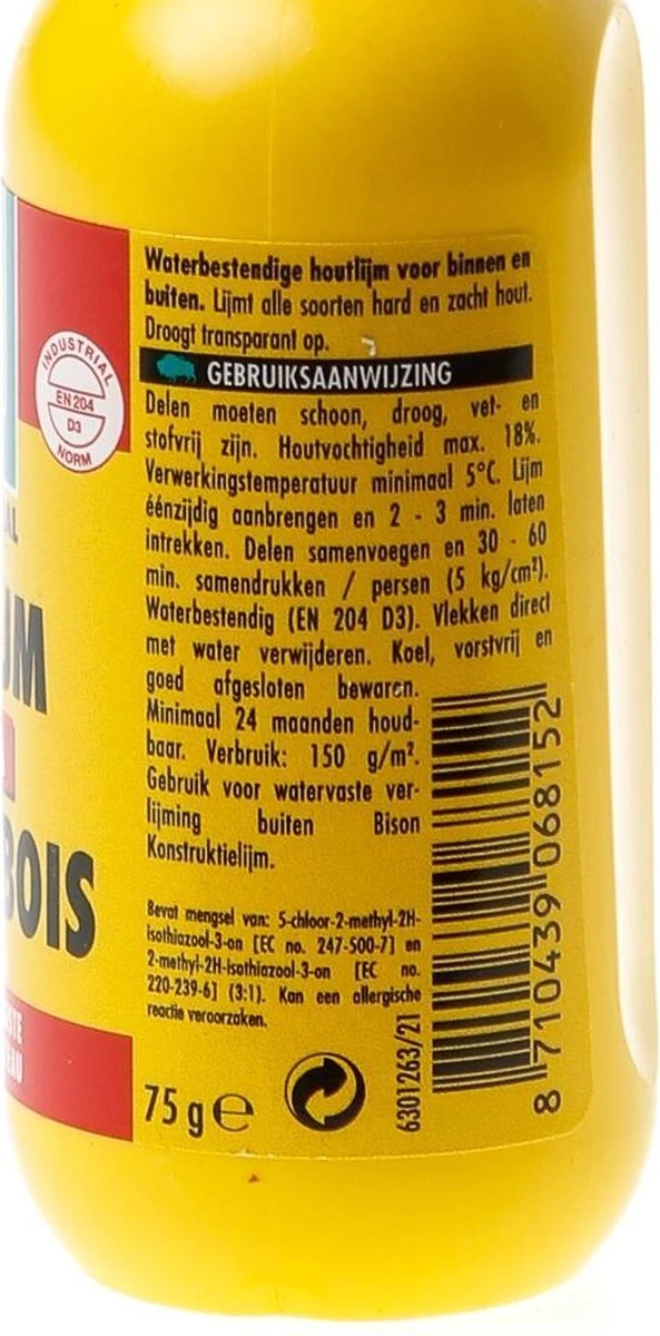 Bison Houtlijm Extra - 75 Gr 5 Bison Houtlijm Extra - 75 Gr - Afbeelding 3