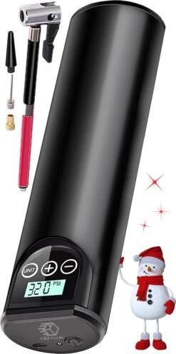 FlowIT Draagbare Compressor Bandenpomp - Elektrische Fietspomp - Luchtcompressor Oplaadbaar - Fiets Tot Auto