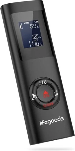 LifeGoods Laser Afstandsmeter - 40M - USB Oplaadbaar Incl. Kabel - Zwart