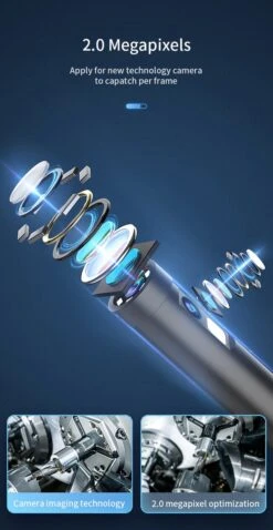 W300 - Endoscoop Camera - Dual Lens - IOS - Android - Inspectiecamera - Voor Smartphone - 1M - Dual Lens 1080P Transmissie -Makita Winkel 620x1200 1
