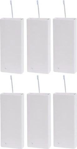 Merkloos 6x Witte Verwarming Waterverdamper 20 Cm - Waterverdampers Voor De Verwarming - Luchtvochtigheid Verhogen