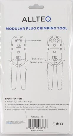 Krimptang - Netwerktang - UTP - RJ10 - RJ11 - RJ12 - RJ45 - Blauw - Allteq -Makita Winkel 642x1200 2