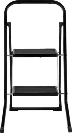 Huishoudtrap 2 Treden - Keukentrap Inklapbaar - Zwart - PP-Antislip - Max. Werkhoogte 47cm - Goets -Makita Winkel 654x1200 4