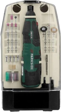 PARKSIDE® Multifunctionele Accu Fijn Boor Rechte Slijpmachine - Slijper - Met 44 Opzetstukken In Een Opbergbox - 50 Delig Toebehoren - Voor Boren, Frezen, Graveren, Polijsten, Reinigen, Slijpen Of Snijden - 12 V Accu 1,3 Ah Met Li-Ionen Technologie -Makita Winkel 659x1200 1