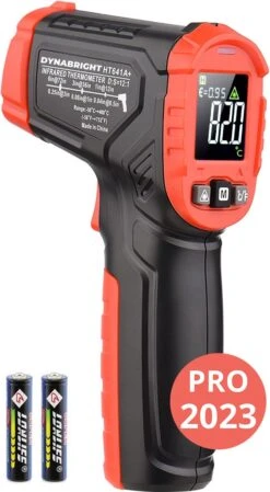 DynaBright Digitale Infrarood Thermometer - Bereik -50 T/m +400 °C - Incl. Batterijen - IR Thermometer - Warmtemeter