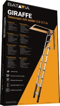 Giraffe® Telescopische Vlizotrap / Zoldertrap Van 2.30 - 2.70 Meter 17 Giraffe® Telescopische Vlizotrap / Zoldertrap Van 2.30 - 2.70 Meter -Makita Winkel 685x1200 5