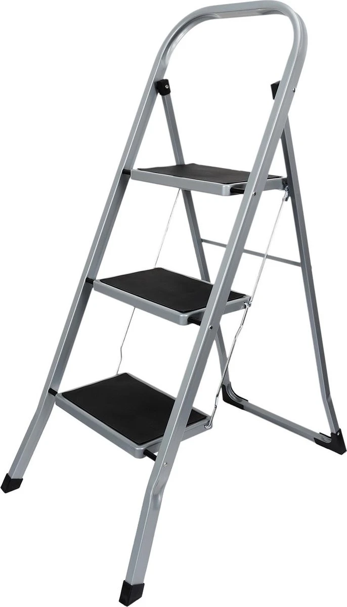 Een Goed Idee Huishoudtrap 3 Treden Inklapbaar Klustrap 6 Een Goed Idee Huishoudtrap 3 Treden Inklapbaar Klustrap - Afbeelding 4