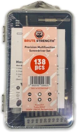 Brute Strength - 138 Delige Precisie Schroevendraaierset Magnetisch - Universeel - Magnetisch - Gereedschapset- Schroevendraaiers - Bitset Met Torx - Cadeau Voor Man -Makita Winkel 696x1200 3