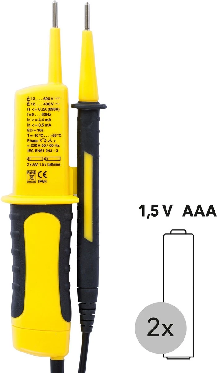 TROTEC Tweepolige Spanningstester BE20 11 TROTEC Tweepolige Spanningstester BE20 - Afbeelding 9