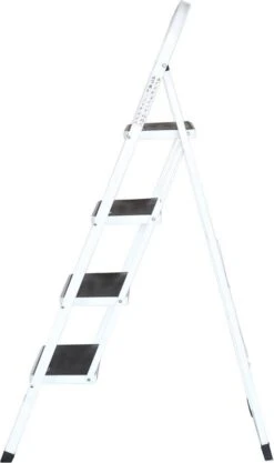 IVOL Huishoudtrap 4 Treden - Keukentrap Inklapbaar - Grijs - Antislip - Max. Hoogte 93 Cm -Makita Winkel 710x1200 2