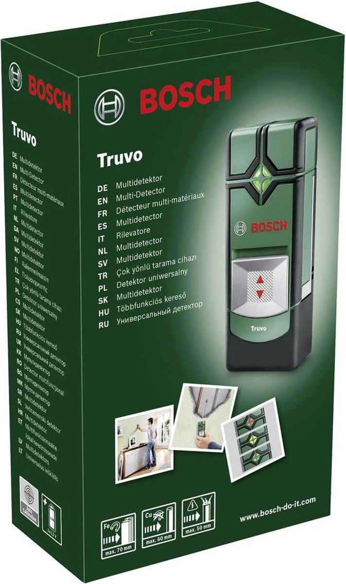 Bosch Truvo Leidingzoeker - Detecteert Tot 50mm - LED Lampsysteem 8 Bosch Truvo Leidingzoeker - Detecteert Tot 50mm - LED Lampsysteem - Afbeelding 6