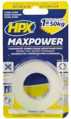 HPX Max Power Transparent Bevestigingstape - 19mm X 2m 16 HPX Max Power Transparent Bevestigingstape - 19mm X 2m -Makita Winkel 716x1200 4