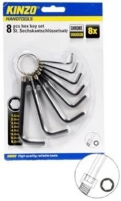 Kinzo Inbussleutelset 8 Delig Ring