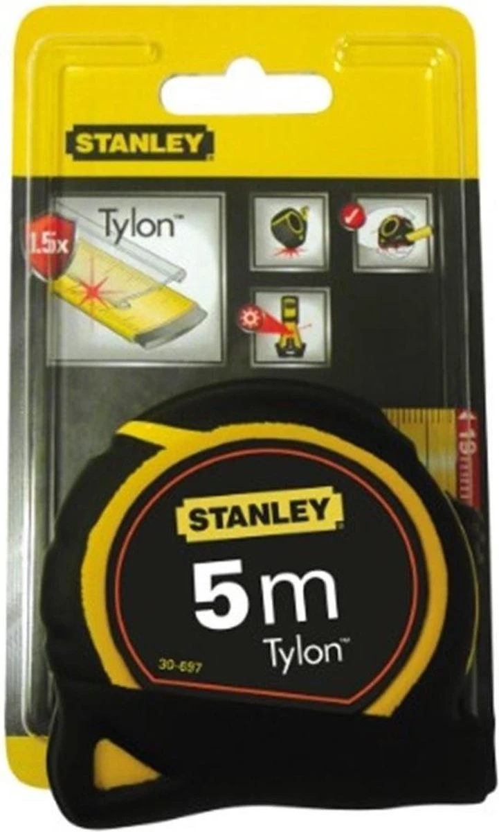 STANLEY Tylon 0-30-697 Rolbandmaat - Lengte 5m - Breedte 19 Mm 16 STANLEY Tylon 0-30-697 Rolbandmaat - Lengte 5m - Breedte 19 Mm - Afbeelding 14
