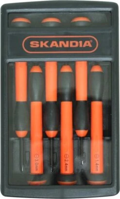 Skandia Precisie Mini Schroevendraaierset - 6 Delig