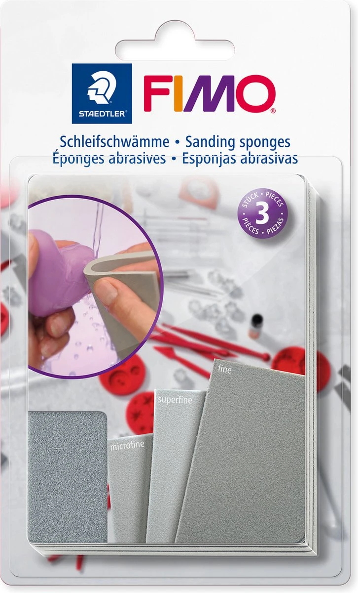Fimo Slijpspons 4 Fimo Slijpspons - Afbeelding 2