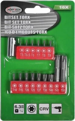 Benson Bitset Torx - Chroom Vanadium - 16 Delig -Makita Winkel 745x1200