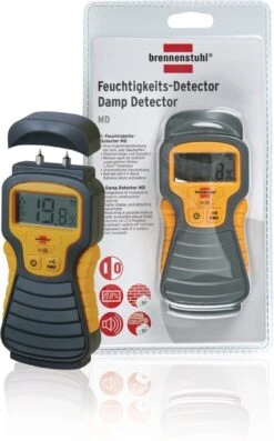 Brennenstuhl Vochtmeter MD (Vochtigheidsmeter Voor Hout/wanden/bouwmateriaal, Met LCD Display) Antraciet/Geel -Makita Winkel 747x1200 4