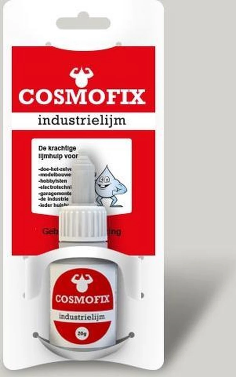 Cosmofix Industrielijm -zeer Sterke Transparante Universele Secondelijm - 20 Gram - Handige 3 Standen Doseer Dop 4 Cosmofix Industrielijm -zeer Sterke Transparante Universele Secondelijm - 20 Gram - Handige 3 Standen Doseer Dop - Afbeelding 2