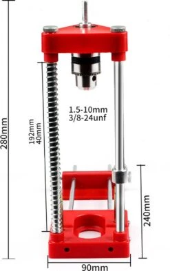 Merkloos Boorstandaard - Boormachine Houder - Boorstandaard Met Boorkop - 1,5-10mm - Rood -Makita Winkel 753x1200 1