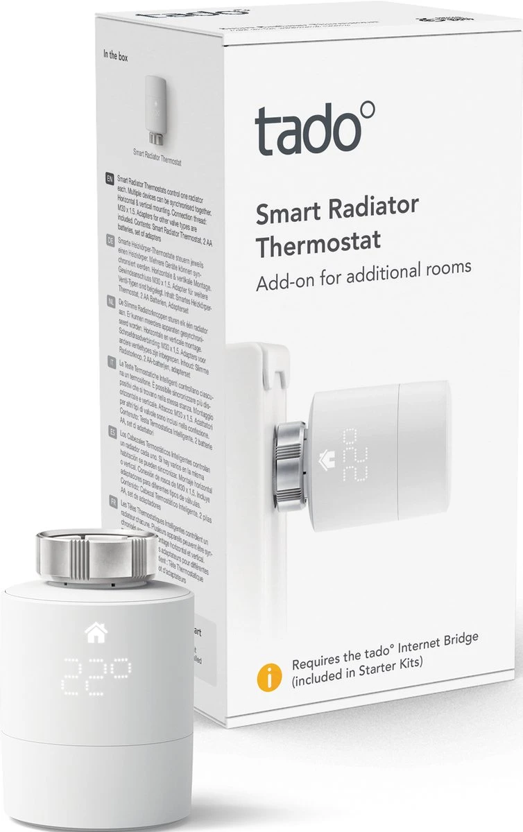 Tado° Slimme Radiatorknop - 1 Stuk Uitbreiding 13 Tado° Slimme Radiatorknop - 1 Stuk Uitbreiding - Afbeelding 11