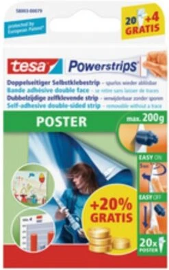 TESA POWERSTRIPS POSTER 20 Stuks -Makita Winkel 754x1200