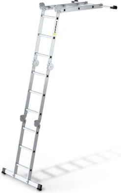 Panthera - Vouwladder 4 X 3 Treden Met Platform - Multifunctionele Ladder - Lichtgewicht Aluminium -Makita Winkel 755x1200 1
