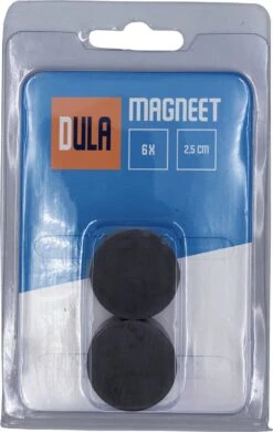 DULA Magneten Sterk - 25 X 5 Mm - Magneten Zwart - 6 Stuks