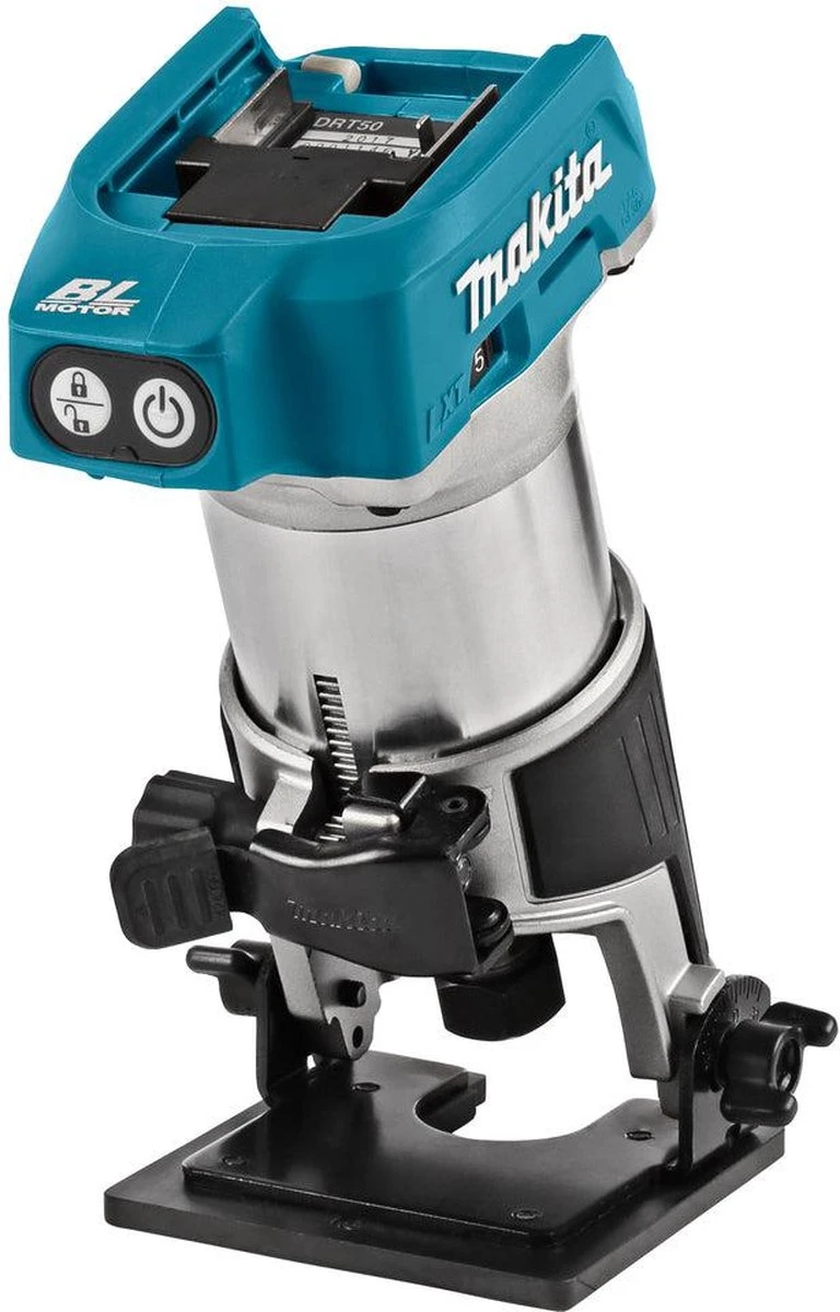 Makita DRT50ZJX9 18V Li-Ion Accu Boven / Kantenfrees Body In Mbox 7 Makita DRT50ZJX9 18V Li-Ion Accu Boven / Kantenfrees Body In Mbox - Afbeelding 5