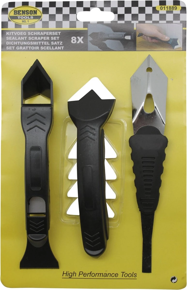Benson Kitspatel - Voegstrijker Set - 8 Delig 6 Benson Kitspatel - Voegstrijker Set - 8 Delig - Afbeelding 4